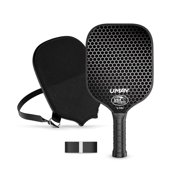 CURSOR T300 Carbon Fiber Pickleball Paddles, USA Pickleball Certified, 16mm Polypropylene Core, Pro Power Speed & Control-Includes Carry Bag