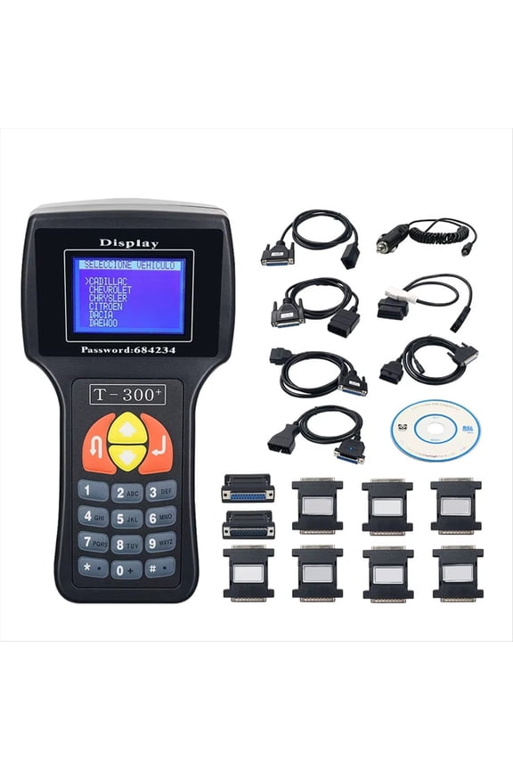 T300 Key Programmer T300 Auto V23.9 Car Key Maker T300 Code Programmer Key Matching Device English Version Black
