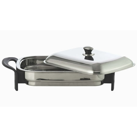 Precise Heat™ T304 Stainless Steel 16" Rectangular Electric Skillet