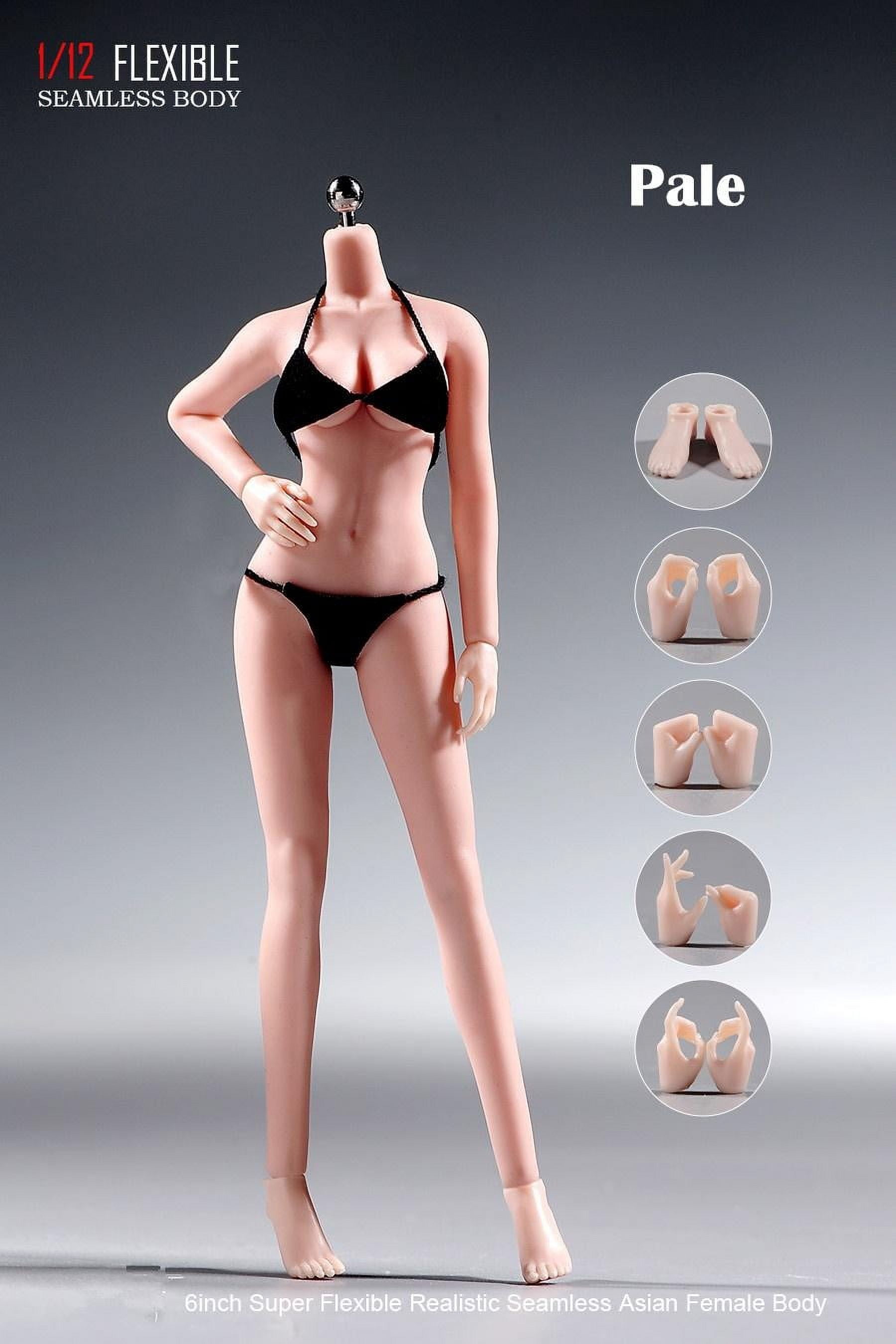 T305 1/12 Scale Super Flexible Seamless Body with Detachable Feet