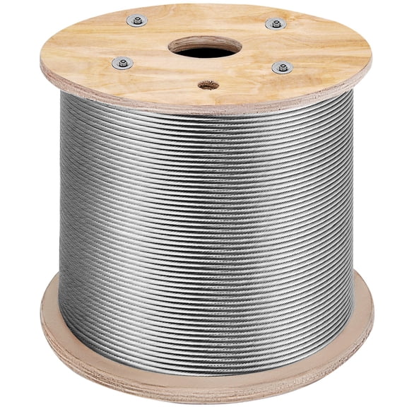 T316 1x19 Stainless Steel Cable 1/8" Cable Rail Wire Rope Aircraft Cable 984FT
