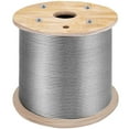 thumbnail image 1 of T316 1x19 Stainless Steel Cable 1/8 Inch Rail Wire Rope Aviation Cable 984 Feet, 1 of 6