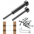 thumbnail image 1 of T316 Stainless Steel Invisible Cable Railing Kit with 0.125 in. Invisible Receiver & Swage Stud End for Cable Railing, Black - Pack of 40, 1 of 1