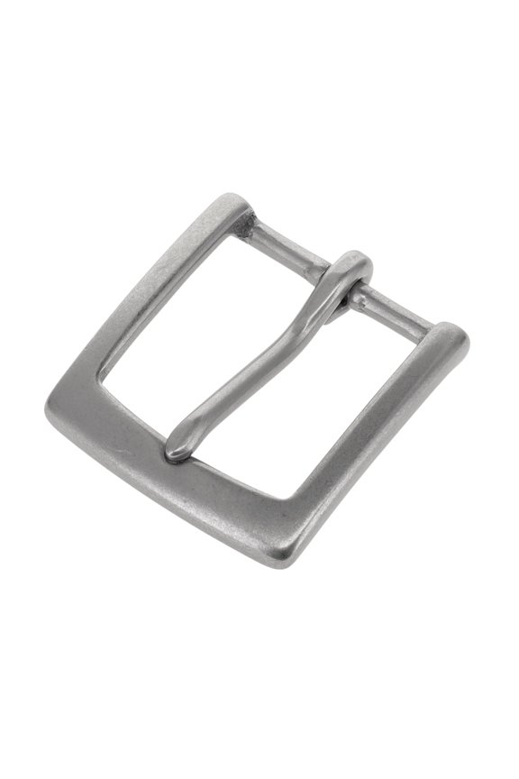 T3465 Nickel Matte, Heel Bar Buckle, Solid Brass-LL