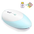thumbnail image 1 of T36 Wireless Three-mode Bluetooth 5.0/3.0 Mouse 2.4G Wireless Mouse Silent Design Suitable For Office Blue, 1 of 11