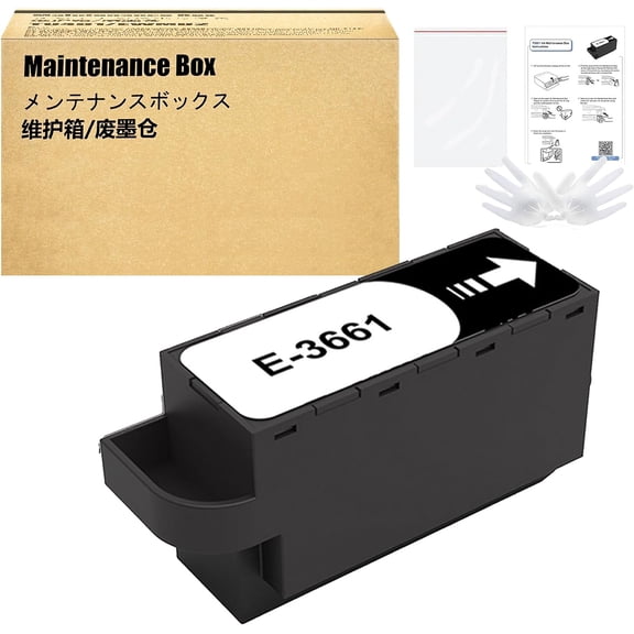 T3661 T366100 Ink Maintenance Box Replacement for XP-8500 XP-8505 XP-8600 XP-8605 XP-8700 XP-6000 XP-6001 XP-6005 XP-6100 XP-6105 XP-15000 XP-15010 XP-970 Expression Premium Photo Printer (1-Pack)