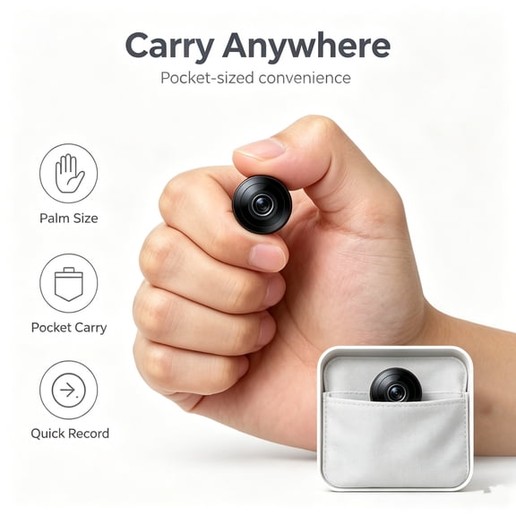 T4 only 1 inchHidden Camera with Audio/Video Mini Small Spy WiFi Security Secret System Smart Home Indoor Use Wireless Outdoor Nanny Night Vision Motion Detection Baby Monitor Pet Doorbell Seguridad