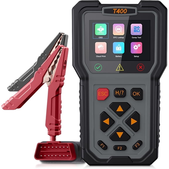 T400 4-in-1 OBD2 Scanner Diagnostic Tool,  Diagnostic Tool, 12V  Tester Check Engine Code Reader, Relay Tester,  Injector Tester for Any  with an OBDII Port