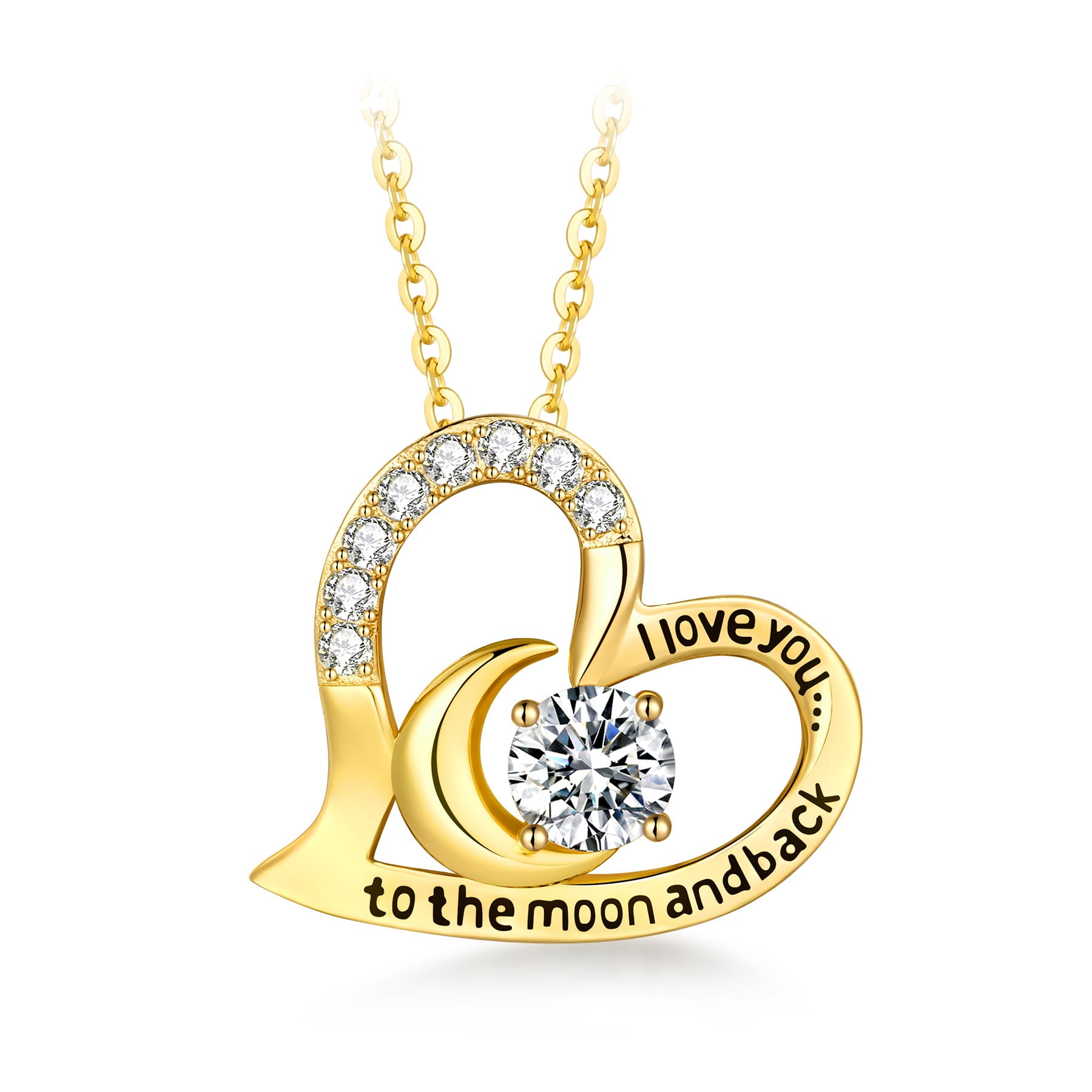 totwoo Memory Digital Locket Necklace (18K Gold Plated Silver & Mother