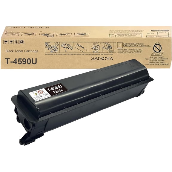 T4590U T-4590U Black Toner Cartridge Replacement for Toshiba T-4590U E-Studio 206L 256 256se 306 306se 356 356se 456 456G 456se 506 506se Printers (36,600 Yield)