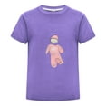 thumbnail image 1 of T4988 NTONGSHANBB Custom Kids cartoon T-shirt purple160, 1 of 2