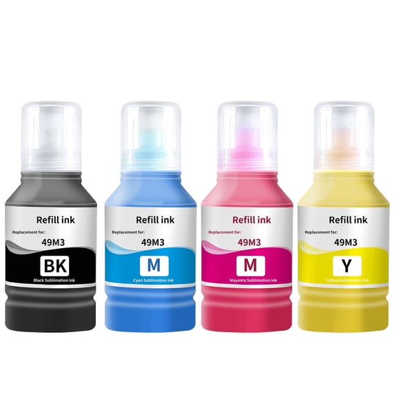 T49M Sublimation Ink for F170 F570 Sublimation Printer（T49M1 T49M2 T49M3 T49M4 560ML ICC-Free/Anti-UV/Autofill Ink