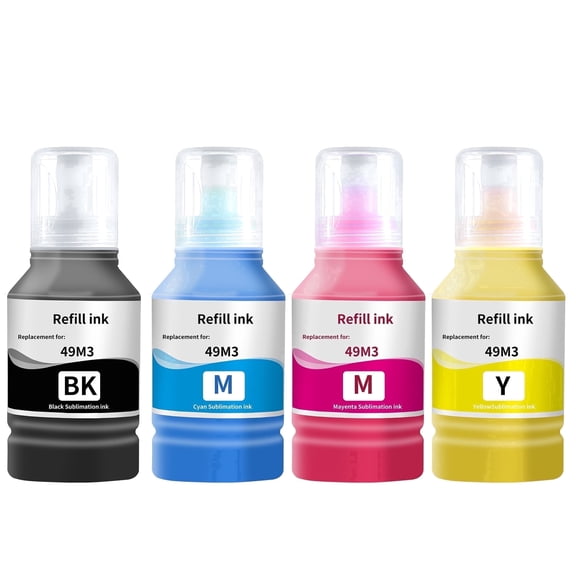 T49M Sublimation Ink for F170 F570 Sublimation PrinterT49M1 T49M2 T49M3 T49M4 560ML ICC-Free/Anti-UV/Autofill Ink