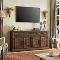 T4TREAM 66" TV Stand for TVs up to 75 inch, Farmhouse Entertainment