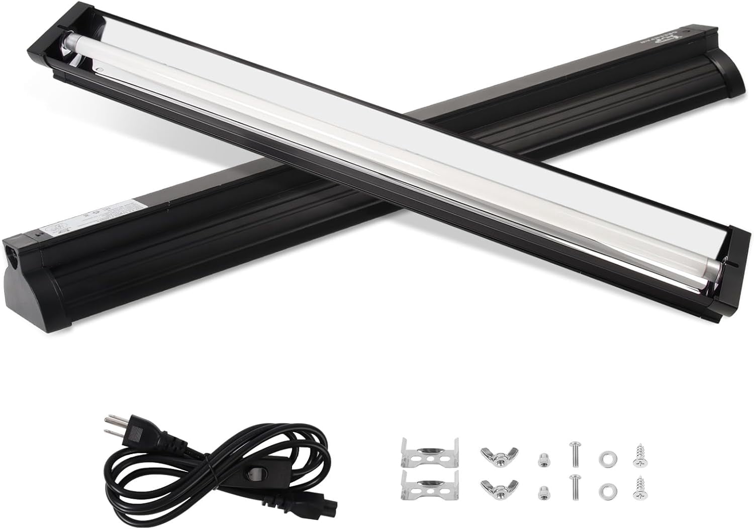 T5  Light for Reptiles, 10.0 24W  Reptile Light Fixture, 22 Inch Lamp Tube for Bearded Dragon Tortoise Lizards Reptiles and Amphibians
