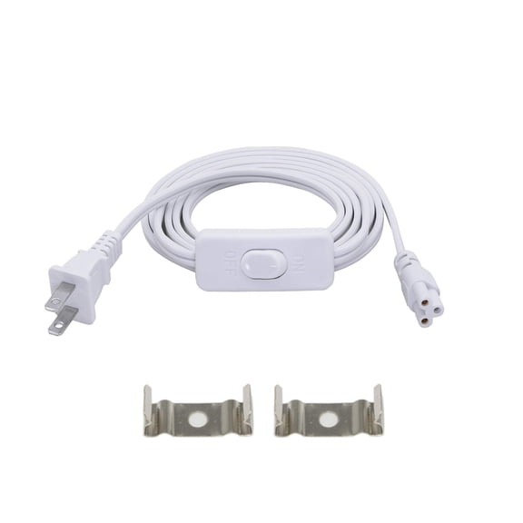 T5 T8 LED Extension Cord 2M with On/Off Switch US Plug 18AWG Heavy Duty