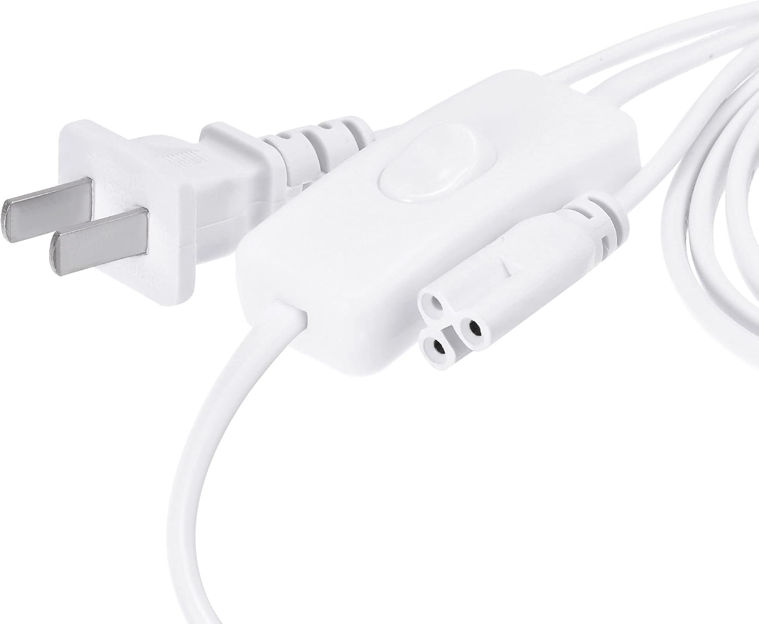 T5 T8 LED Tube Power Extension Cable with On/Off Switch, 3 Pin 1.8M