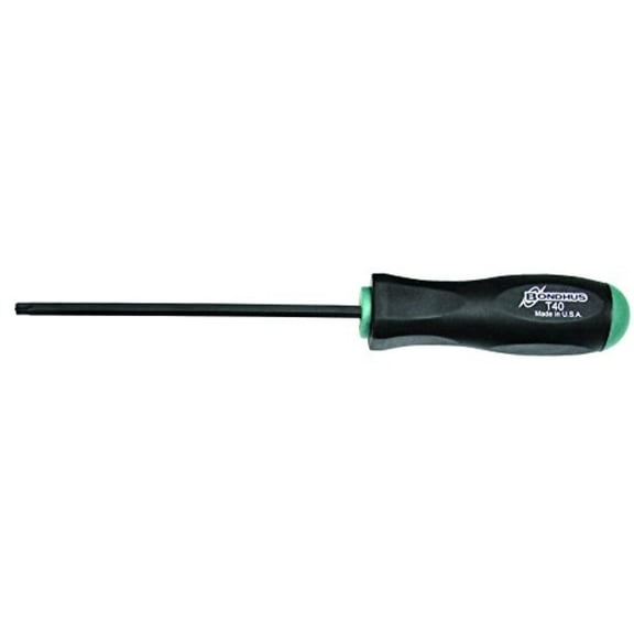 T50 Torx/Star Tip Screwdriver, 11.6" Long, Protanium High Torque Steel With Proguard Finish - Bondhus USA