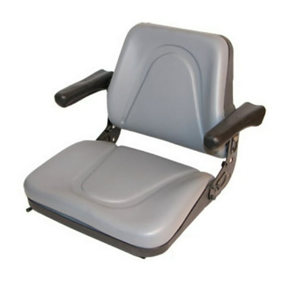 RAParts T500GY Universal Backhoe Dozer Skid Loader Tractor Adj Seat Track Gray
