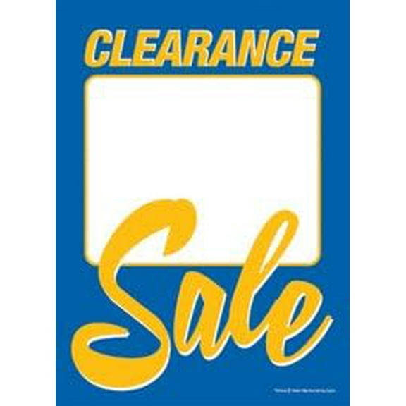 T50CLA Clearance Sale Slotted Tags 5"x7" Pack of 100 Business Store Signs Price Cards