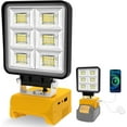 thumbnail image 1 of T50W 5000LM LED Work Light, Cordless Portable Light for Dewalt 20V Max Battery(Not Included), with USB C & USB Port for Jobsite, Emergency, Garage, Car Repair, 1 of 6