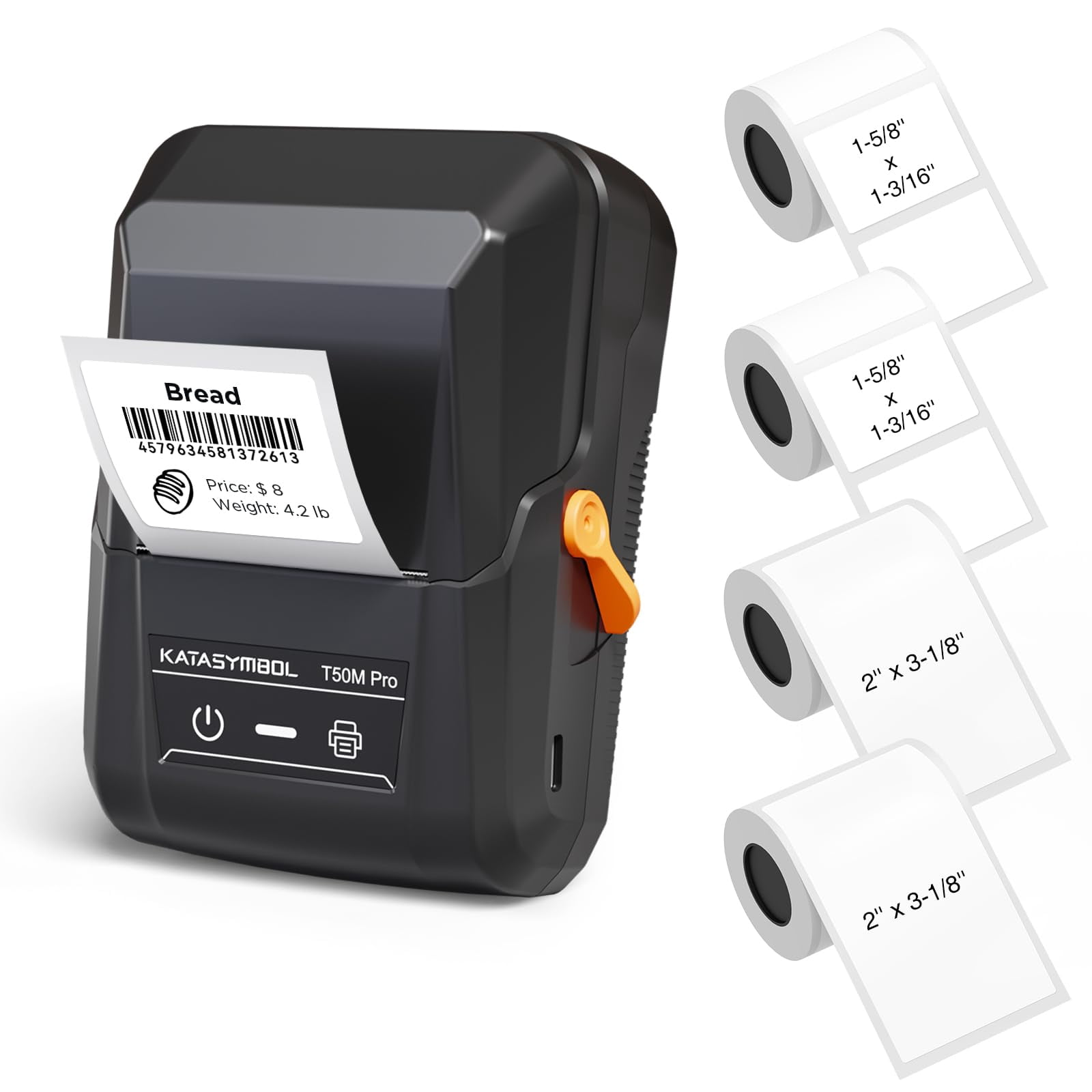 T50m Pro Label Maker Machine With 4 Tapes  Wide Waterproof Versatile App 30+ Fonts And 660+ Icons Inkless Labeler For Home Kitchen School Office Organization Set 3