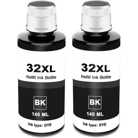 T542 Refill Ink Bottle Replacement for 542 Ink Work with ET-5800, ET-5850, ET-5880 Printer, High Page Yield, 280ml，Black
