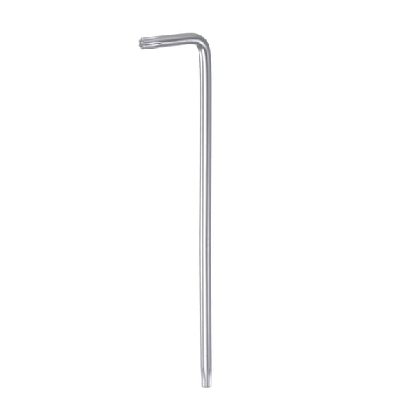 T55 Tamper Proof Torx Star Key Bit Wrench L Shape 9.76" Long Arm High Carbon Steel Hand Tool for Automotive/Daily Repairs