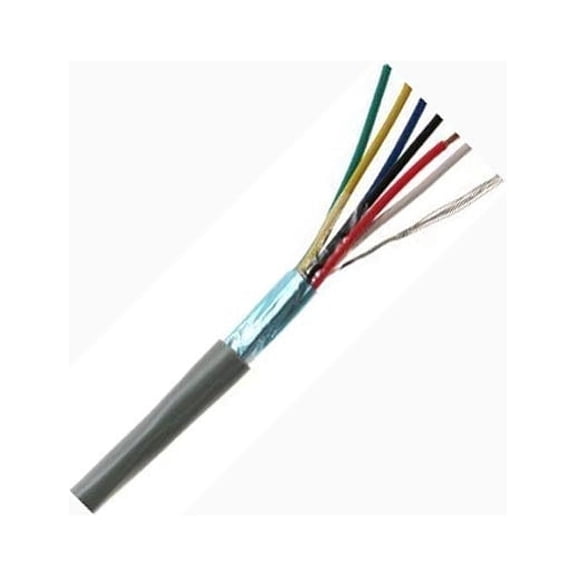 T5554-75 - CABLE 6C 18AWG STR SHLD 75METER FT4 600V 105C GREY