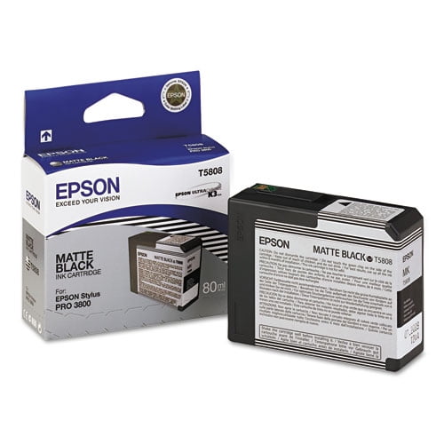 T580800 UltraChrome K3 Ink, Matte Black T580800 UltraChrome K3 Ink, Matte Black