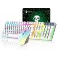 thumbnail image 1 of T6 Colorful Backlight 3 in 1 Computer Wired Gaming keyboard Mouse Combos Set With Mouse Pad, 1 of 4