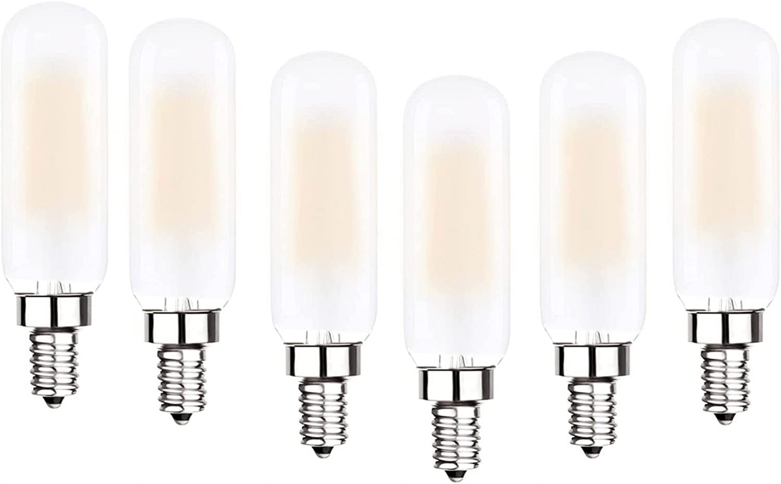 T6 Edison Bulb 60W/6W 3000K Soft White Modern Chandelier Bulbs ...