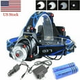 thumbnail image 1 of T6 LED 1200000 Lumens Headlamp with Wall Charger, 1 of 12