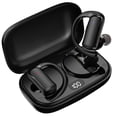 thumbnail image 1 of Cshidworld T60 Bluetooth Sport Headphones, Wireless Earbuds with LED Digital Display, 40 Hours of Playback Time, Bluetooth 5.3 for Earbuds, Premium Sound for Running, Sports, Gym, Black, 1 of 8