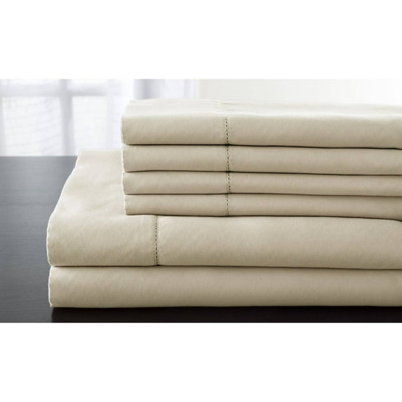 T600 Delray Hemstitch Solid Bonus Sheet Set