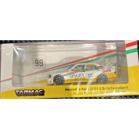 T64-024-95SEA99 Tarmac Works 1:64 Mercedes Benz 190 E 2.5-16 Evo II SE Asia 1995