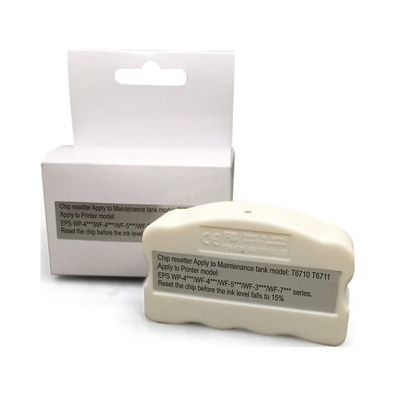 T6711 Maintenance Ink Tank Chip Resetter for Workforce Pro WF-5190 WF-5690 WF-4630 WF-5110 WP-4010 WF-7710 WF-7720 Printers
