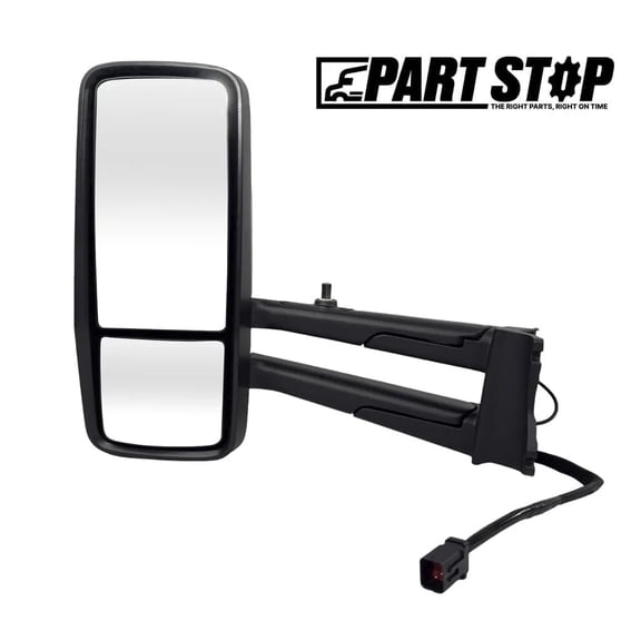 PartStop R59-6092-221000 Driver Door Mirror Chrome Heated Electric – Fits Kenworth T680 T880 W990 2013-2020