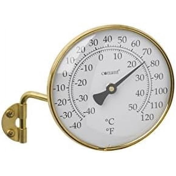 T6LFB Vermont Dial Thermometer, 4-Inch, Living Finish Brass$$Garden & Patio