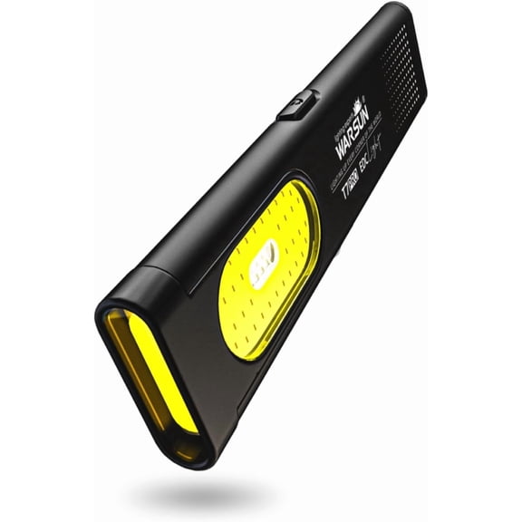 T7 Flat Rechargeable Flashlight, Slim Pocket LED EDC Light with Clip and Magnetic Base, Small Thin Handheld Flashlight for Night Walking, Emergency, Car Repair, USB C Charging