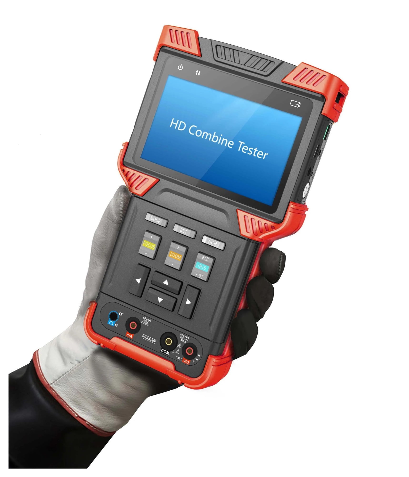 DT-T73 CCTV Tester Monitor 5-in-1 H.265/H.264 IP Camera Tester Support Analog CVI TVI AHD3.0 Camera /Digital Multimeter ,Full Features Tester