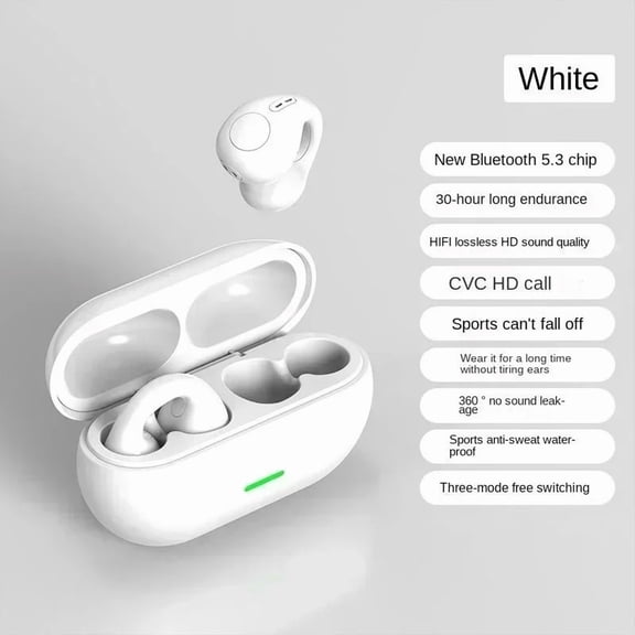 T75 Bone Conduction Wireless Bluetooth 5.3 Headphones Sports Earphones HiFi Sound Quality Waterproof TWS Headset For Smartphone