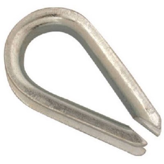 T7670649 Wire Rope Thimble, Galvanized, 3/8-In. - Quantity 10