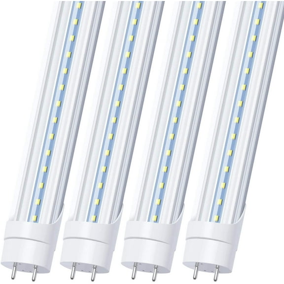 T8 4FT LED Light Tube BiPin 22W 6000K Remove Ballast Dual-End Power 25Pack