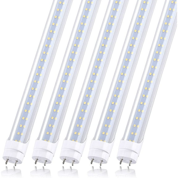 T8 4FT LED Light Tube BiPin 28W 5000K Remove Ballast Dual-End Power 25Pack
