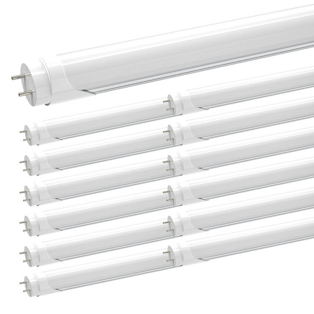 T8 4ft LED Light Bulbs 22W Fluorescent Tube,5000K Daylight,Frosted,12-Pack
