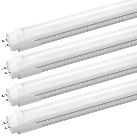 T8 4ft LED Light Bulbs 22W Fluorescent Tube,5000K Daylight,Frosted,4-Pack