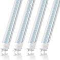 thumbnail image 1 of T8 4ft LED Tube Light Bulbs,Dual Row 28W 6500K,Dual-end Powered,ETL Listed,4-Pack, 1 of 6