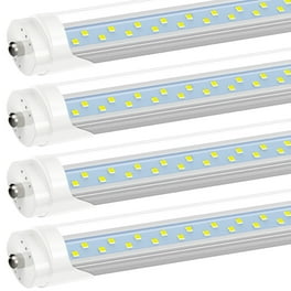 T8 8ft LED Tube Light Bulbs Single Pin Fa8 Base V Shape 72W 6000K 4 Pack