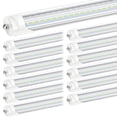 thumbnail image 1 of CNSUNWAY Single Pin Fa8 T8 LED Tube 8ft Light Bulbs V shape, 90W 6000K Cool,10800LM Ballast Bypass, CLear Cover, ETL Listed, 25-Pack, 1 of 4